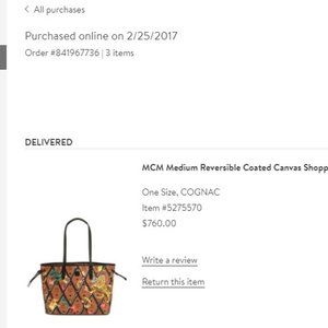 Medium Reversible Coated Canvas Shopper